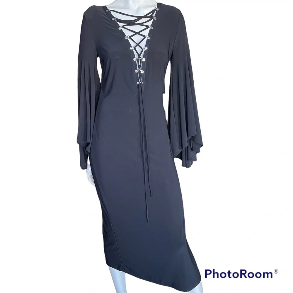Mystic Long black Dress - Picture 3 of 6